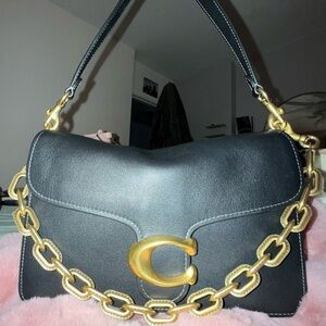 Coach Chain Tabby Black/Brass